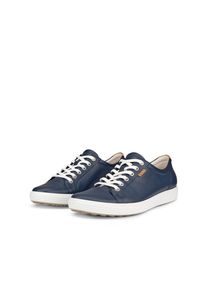 Sneaker Ecco "SOFT 7 W", Damen, Gr. 36, blau (marine), Leder, Schuhe Sneaker, mit Label, Freizeitschuh, Halbschuh, Schn&uuml;rschuh, schmale Form