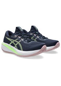 Laufschuh asics "GEL-CUMULUS 28", Damen, Gr. 42, midnight, illuminate gr&uuml;n, Synthetik, Schuhe Laufschuh, sportlicher Stil, leicht profiliertes Laufsohlenprofil, Schn&uuml;rung
