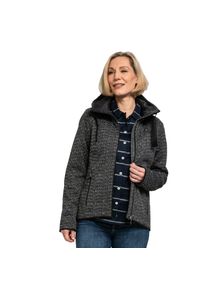 Sch&ouml;ffel Fleecejacke SCH&Ouml;FFEL "Fleece Hoody Aurora L", Damen, Gr. 36, schwarz, Fleece, Obermaterial: 100% Polyester. Futter: 100% Nylon, hoch geschlossener Ausschnitt, eingefasste Kante, Jacken Fleecejacke, mit hochschlie&szlig;endem Kragen, mit Kapuze und Kordelzug, atmungsaktiv
