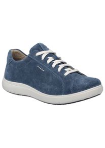 Sneaker Josef Seibel "Megan 07", Damen, Gr. 39, blau, Leder, Schuhe Sneaker, mit Wechselfu&szlig;bett