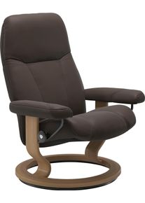 Relaxsessel stressless "Consul", braun (braun batick), B:76cm H:100cm T:71cm, Leder BATICK: BATICK ist ein leicht korrigiertes, durchgef&auml;rbtes und genarbtes M&ouml;belleder, bei dem die meisten Unebenheiten und Spuren in der Regel entfernt wurden.;Leder PALOMA: PALOMA ist ein durchgef&auml;rbtes Semianilin-M&ouml;belleder mit nat&uuml;rlicher Narbung.;ROHLEDER Stoff Q2 FARON: Ein fester zuverl&auml;ssiger Boucl&eacute; mit einem