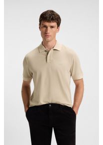 Poloshirt BOSS Orange "Prime", Herren, Gr. S, beige (light beige271), Jersey, Obermaterial: 100% Baumwolle, unifarben, regular fit h&uuml;ftlang, hoch geschlossener Ausschnitt, eng elastischer Bund, Shirts Poloshirt, mit Polokragen