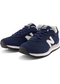 Sneaker New Balance "ML 515", Herren, Gr. 47,5, blau (navy, wei&szlig;), Leder, Textil, Schuhe Sneaker, Topseller