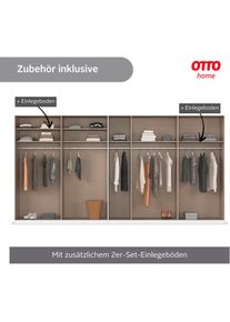 OTTO home Dreht&uuml;renschrank &raquo;Kleiderschrank Schrank Garderobe AGORDO TOPSELLER Schlafzimmer&laquo; in zwei Griff-Farben, Breiten 91-405 cm, Dekor- oder 