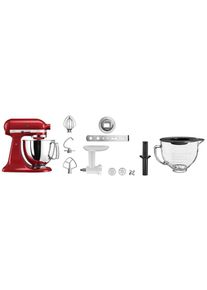 KitchenAid K&uuml;chenmaschine &raquo;5KSM125EBM SCHWARZ MATT&laquo; Gratis Fleischwolf, Sch&uuml;ssel, Spritzgeb&auml;ckvorsatz (Wert: ca.238,- UVP)