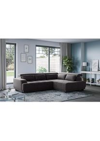 COTTA Ecksofa &raquo;Jade L Form, B: 270 cm, mit Kopfteilverstellung & Nierenkissen&laquo; optional elektr. Sitztiefenverstellung