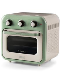 Ariete Hei&szlig;luftfritteuse &raquo;4632BL&laquo; 1400 W Vintage Backofen und Rotisserie in Einem, 16 L gr&uuml;n