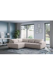 COTTA Ecksofa &raquo;Jade L Form, B: 270 cm, mit Kopfteilverstellung & Nierenkissen&laquo; optional elektr. Sitztiefenverstellung