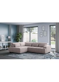 COTTA Ecksofa &raquo;Jade L Form, B: 270 cm, mit Kopfteilverstellung & Nierenkissen&laquo; optional elektr. Sitztiefenverstellung