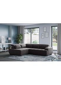 COTTA Ecksofa &raquo;Jade L Form, B: 270 cm, mit Kopfteilverstellung & Nierenkissen&laquo; optional elektr. Sitztiefenverstellung