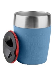 Emsa Thermobecher &raquo;Travel Cup&laquo; 0,2 Liter, Edelstahl, Trink- und Eisbecher, gummierte Manschette