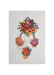 Stickereien Plauen Fensterdekoration &raquo;Fensterbild Schmetterling&laquo; Plauener Spitze