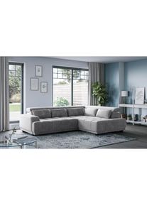 COTTA Ecksofa &raquo;Jade L Form, B: 270 cm, mit Kopfteilverstellung & Nierenkissen&laquo; optional elektr. Sitztiefenverstellung