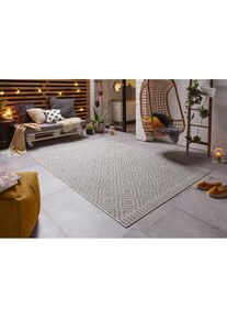 freundin Home Collection Teppich &raquo;Breeze&laquo; rechteckig 8 mm H&ouml;he In-& Outdoor, Wetterfest, Balkon, Garten, Wohnzimmer, Rauten