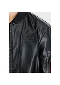 Alpha Industries Lederjacke &raquo;MA-1 VF Vegan Leather Light&laquo; schwarz, Gr&ouml;&szlig;e S