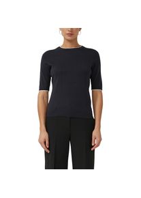 s.Oliver BLACK LABEL Rundhalspullover mit Rippb&uuml;ndchen