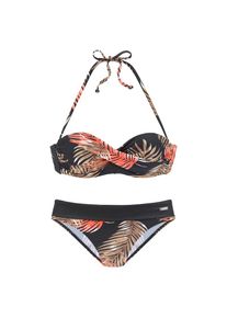Lascana B&uuml;gel-Bandeau-Bikini mit abnehmbare Tr&auml;ger schwarz, Gr&ouml;&szlig;e 34