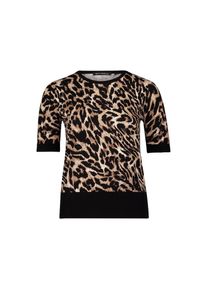 Betty Barclay Rundhalspullover &raquo;Feinstrickpullover mit Animalprint&laquo; schwarz, Gr&ouml;&szlig;e 36