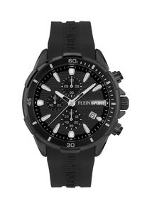 Plein Sport, M&aelig;nd, Analogt ur 'Impact', Sort / Hvid, St&oslash;rrelse One Size