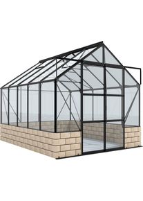 Gew&auml;chshaus Vitavia "Cassandra 8300", schwarz, B:257cm H:248,9cm T:323,1cm, Gew&auml;chsh&auml;user, Gew&auml;chshaus, Alu-Profile, 3 mm Sicherheitsglas