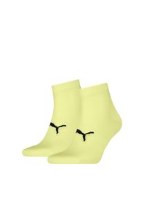 Kurzsocken Puma "Puma UNISEX SPORT LIGHT QUARTER 2P", Damen, Gr. 35-38, gelb, Materialmix, normal, Socken Kurzsocken, mit verst&auml;rktem Fersen- und Zehenbreich