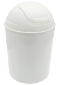 Kosmetikeimer ADOB "Abfallbeh&auml;lter", wei&szlig;, H:31cm &Oslash;:19cm, Kunststoff, M&uuml;lleimer, Kosmetikeimer