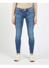 Skinny-fit-Jeans Gang "94NENA", Damen, Gr. 26, N-Gr, waves washed blau, Denim/Jeans, Obermaterial: 93% Baumwolle, 5% Polyester, 2% Elasthan, eng lang, Jeans Skinny-fit-Jeans, mit modischer Waschung