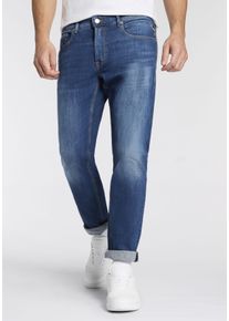 Straight-Jeans Replay "WILLBI", Herren, Gr. 36, L&auml;nge 34, medium blau 562, Denim/Jeans, Obermaterial: 99% Baumwolle, 1% Elasthan, Basic, regular fit normal, Jeans Straight-Jeans, im Regular Fit