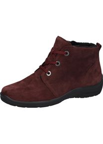 Waldl&auml;ufer Winterboots WALDL&Auml;UFER "HESNA", Damen, Gr. 8,5 (42,5), Warmfutter, rot (bordeaux), Veloursleder, unifarben, Schuhe Winterboots, Stiefelette, Schn&uuml;rboots in Komfortweite H = sehr weit