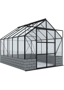 Gew&auml;chshaus VITAVIA "Cassandra 8300", schwarz, B:257cm H:248,9cm T:323,1cm, Gew&auml;chsh&auml;user, Gew&auml;chshaus, Alu-Profile, 3 mm Einscheibensicherheitsglas