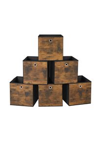 Songmics &Ouml;sszecsukhat&oacute; t&aacute;rol&oacute; doboz szett 6 db 30 x 30 x 30 cm