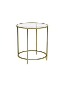 VASAGLE &Uuml;veglapos doh&aacute;nyz&oacute;asztal 50 x 50 cm arany sz&iacute;n