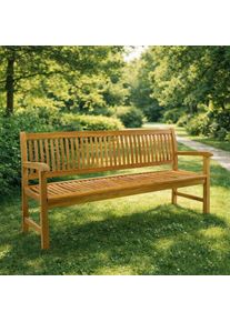 Kerti pad teakfa 180cm 3 szem&eacute;lyes pr&eacute;mium natur kivitelben