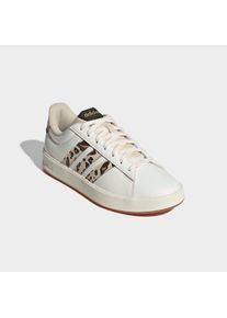 Sneaker adidas Sportswear "GRAND COURT 3.0", Damen, Gr. 37, crystal linen, aurora coffee, matte gold, Synthetik, Textil, Schuhe Sneaker, mit Leo Muster, Topseller