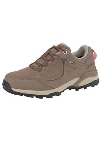 Wanderschuh Jack Wolfskin "SUNSET HIKE TEXAPORE LOW W", Damen, Gr. 42, grau (elephant), Leder, Textil, Schuhe Wanderschuh, wasserdicht, Trekkingschuh