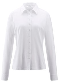 Peter Hahn - Jersey-Bluse, weiss, Gr. 38, Baumwolle