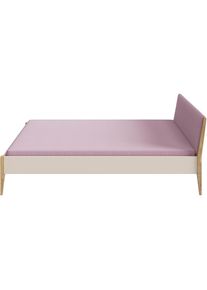 Paidi, Kinderbett &raquo;STIENE in verschiedenen Gr&ouml;&szlig;en und Farben&laquo; 90/120/140x200cm - Beige, Grau, Eiche massiv, Jugendbett mit Massivholz, pflegeleicht, 