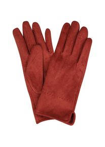 Capelli New York, Damen, Strickhandschuhe mit Ziernaht, Metall-Logo, Feinripp-Strick, elastisch, terra, Strickhandschuhe von Capelli New York