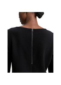 Tom Tailor Denim, Damen, Shirtkleid Ohne Taschen Sommerkleid in Struktur-Optik und mit Stretch, deep black, M (38) - N-Gr, Kniefreies Kleid von TOM 