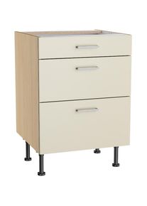 KOCHSTATION, Unterschrank &raquo;KS-Lucy&laquo; Breite 60 cm, 1 Schubkasten, 2 Ausz&uuml;gen, Soft-Close, verstellb. F&uuml;&szlig;e, Stain/Eiche hell, Eiche hell - B/H/T: 60 cm 