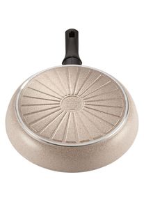 Ballarini, Bratpfanne &raquo;Ledro&laquo; Aluminium 1 Stk. tlg. Keramikbeschichtung, recyceltes Aluminium, Thermopoint, Made in Italy, beige,