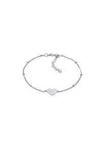Elli, Damen, Armkette &raquo;Armband Herzchen Kugelkette Liebe Romantik 925 Silber&laquo;, Silber, Romantisches Armband mit Herz f&uuml;r Damen