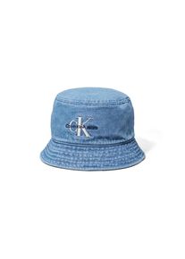 Calvin Klein, Herren, Fischerhut &raquo;MONOLOGO EMBROIDERY DENIM BUCKET&laquo; Mit Markenlabel auf der Vorderseite, Vintage Denim, Stylischer Buckethat von 