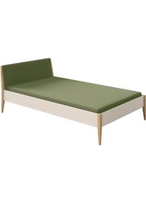 Paidi, Kinderbett &raquo;STIENE in verschiedenen Gr&ouml;&szlig;en und Farben&laquo; 90/120/140x200cm - Beige, Grau, Eiche massiv, Jugendbett mit Massivholz, pflegeleicht, 