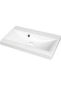 Welltime, Badm&ouml;bel-Set &raquo;MADRIT&laquo; Komplett-Set, mit Waschbecken, 5 Stk. tlg., Bodega Eiche, Holzwerkstoff,