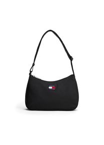 Tommy Jeans, Damen, Schultertasche &raquo;TJW ESS DAILY SHOULDER BAG&laquo;, Damen Tragetasche mit logobedrucktem Riemen, schwarz, B/H/T: 25 cm x 18 cm x 8 cm, 