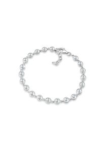 Elli Premium, Damen, Armkette &raquo;Armband Kristalle 925 Sterling Silber&laquo;, Wei&szlig;, Elegantes Armband aus 925er Sterling Silber