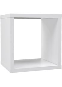 FORTE, Regalw&uuml;rfel Regalw&uuml;rfel, B/H/T 38,2x38,3x32,9 cm, langlebige Beschichtung, Wei&szlig;, Holzwerkstoff,