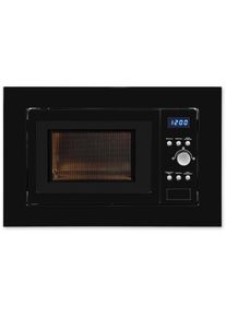 Exquisit, Einbau-Mikrowelle &raquo;EMW 1770-G-D-030 schwarz&laquo; 1050 W 30 Sekunden maximale Leistung durch Schnellkoch-Funktion, Schwarz-Glas,