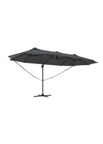 Konifera, Ampelschirm &raquo;&raquo;Elba&laquo; Twin in anthrazit oder creme erh&auml;ltlich&laquo; BxLxH: 455x263x237 cm, um 360&deg; drehbar, Anthrazit, Obermaterial: 100% Polyester